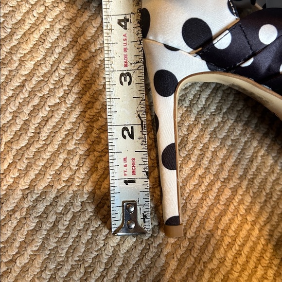NEW Gianni Bini Black and White Polka Dot lace up Heels size 6 - Picture 8 of 10